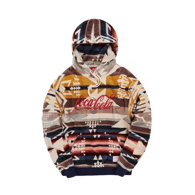 Pre-owned Kith Men's  X Cocacola X Pendleton Terry Williams 3 Hoodiein Ivory