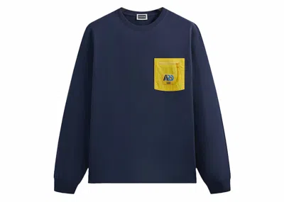 Pre-owned Kith Men's  X Columbia Ard Long Sleeve Tee Shirt In Nocturnal