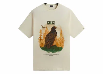Pre-owned Kith Men's  X Columbia Eagle Illustration Vintage Tee Shirt In History In Brown