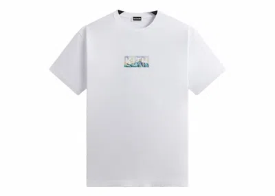 Pre-owned Kith Men's  X Columbia Lake Tahoe Classic Logo Tee Shirt In White