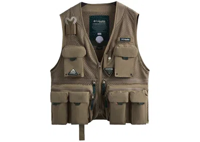 Pre-owned Kith Men's  X Columbia Pfg Cool Creek Vest In Pebble