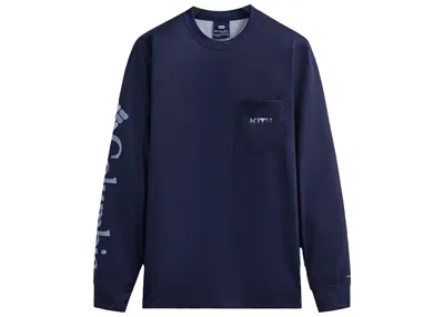 Pre-owned Kith Men's  X Columbia Pfg Terminal Tackle Long Sleeve Shirt In Peacoat
