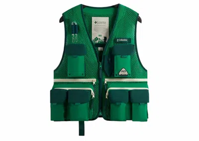 Pre-owned Kith Men's  X Columbia Utility Vest In Bamboo Forest