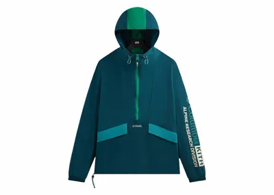 Pre-owned Kith Men's  X Columbia Wind Anorak In Jacket Midnight Teal