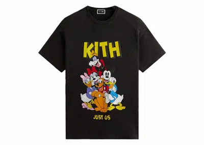 Pre-owned Kith Men's  X Disney Mickey & Friends Best Friends Vintage Tee Shirt In Black