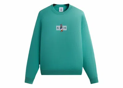 Pre-owned Kith Men's  X Disney Mickey & Friends Daisy Duck Classic Logo Crewneck Sweatshirt In Mykonos