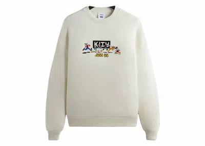 Pre-owned Kith Men's  X Disney Mickey & Friends Family Crewneck Sweatshirt In Sandrift