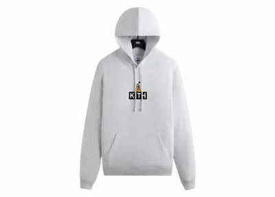 Pre-owned Kith Men's  X Disney Mickey & Friends Pluto Classic Logo Hoodie In Light Heather Grey