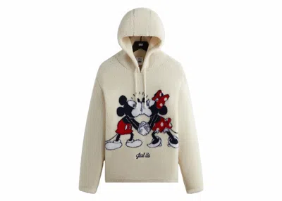 Pre-owned Kith Men's  X Disney Mickey & Friends Sherpa Hoodie In Sandrift