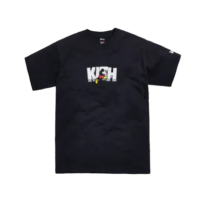 Pre-owned Kith Men's  X Disney Running Mickey Tee Shirt In Black