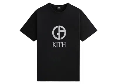 Pre-owned Kith Men's  X Giorgio Armani Tee Shirt In Black