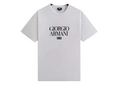 Pre-owned Kith Men's  X Giorgio Armani Tee Shirt In White