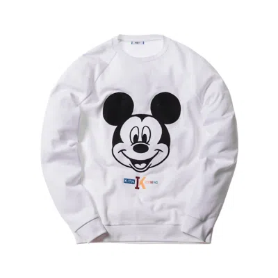 Pre-owned Kith Men's  X Iceberg Mickey Crewneck Sweatshirt In White