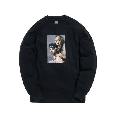 Pre-owned Kith Men's  X Karate Kid Long Sleeve Tee Shirt In Black