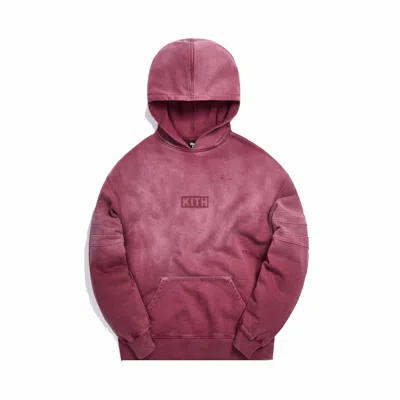 Pre-owned Kith Men's  X Ksubi Jonez Hoodie In Washed Cabernet In Burgundy