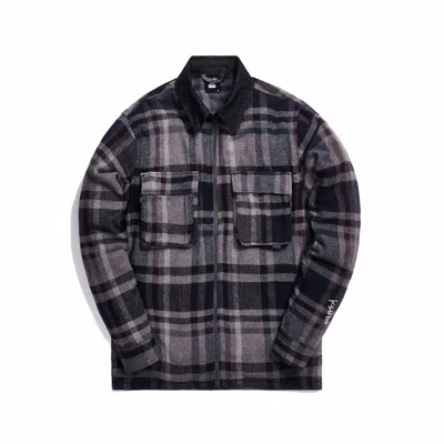 Pre-owned Kith Men's  X Ksubi Kace Zip Shirt In Dark Plaid