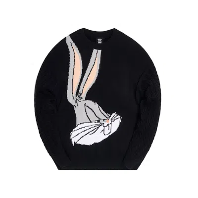 Pre-owned Kith Men's  X Looney Tunes Bugs Bunny Crewneck Sweatshirt Sweater In Black
