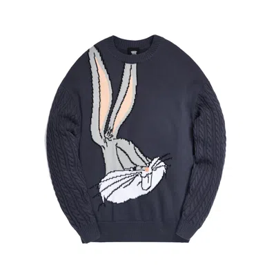 Pre-owned Kith Men's  X Looney Tunes Bugs Bunny Crewneck Sweatshirt Sweater In Shark