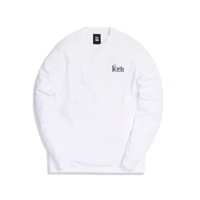Pre-owned Kith Men's  X Looney Tunes Bugs Serif Long Sleeve Tee Shirt In White