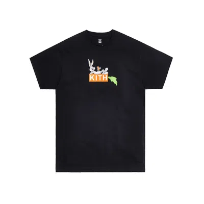 Pre-owned Kith Men's  X Looney Tunes Carrot Tee Shirt In Black