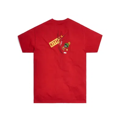 Pre-owned Kith Men's  X Looney Tunes Marvin Pocket Tee Shirt In Red