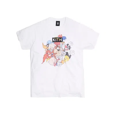 Pre-owned Kith Men's  X Looney Tunes Merrie Melodies Vintage Tee Shirt In White