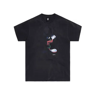 Pre-owned Kith Men's  X Looney Tunes Shadow Marvin Vintage Tee Shirt In Black