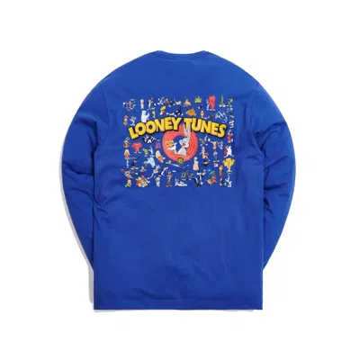 Pre-owned Kith Men's  X Looney Tunes That's All Folks Long Sleeve Tee Shirt In Blue
