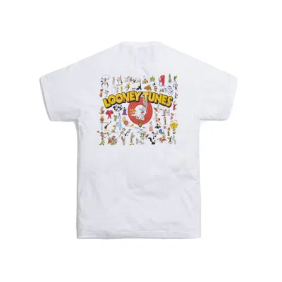 Pre-owned Kith Men's  X Looney Tunes That's All Folks Tee Shirt In White