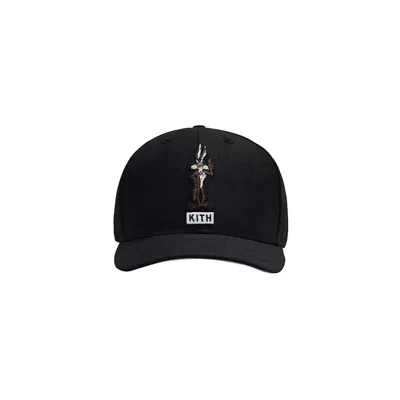 Pre-owned Kith Men's  X Looney Tunes X New Era Coyote 59fifty Cap In Black