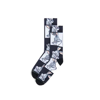 Pre-owned Kith Men's  X Looney Tunes X Stance Bugs Tile Sock In Grey In Gray