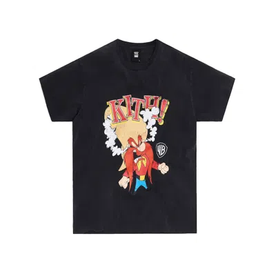 Pre-owned Kith Men's  X Looney Tunes Yosemite Sam Vintage Tee Shirt In Black