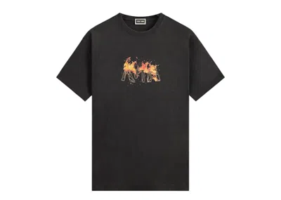 Pre-owned Kith Men's  X Marvel Ghost Rider Vintage Tee Shirt In Black