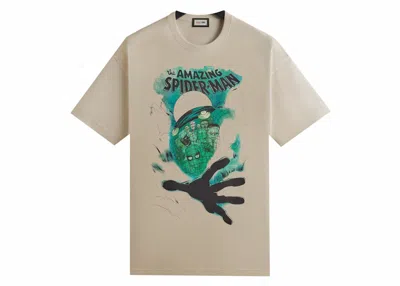Pre-owned Kith Men's  X Marvel Mysterio Spiderman Vintage Tee Shirt In Sandrift