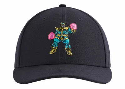 Pre-owned Kith Men's  X Marvel New Era Thanos 59fifty Fitted Cap In Nocturnal In Black