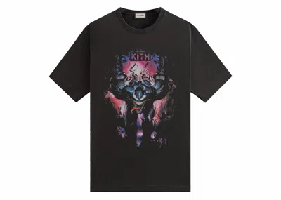 Pre-owned Kith Men's  X Marvel Symbiote Vintage Tee Shirt In Black