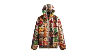Pre-owned Kith Men's  X Marvel Vs. Capcom Fighter Vintage Faux Fur Jaysen Hoodie In Sandrift