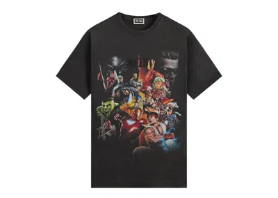 Pre-owned Kith Men's  X Marvel Vs. Capcom Ultimate Vintage Tee Shirt In Black