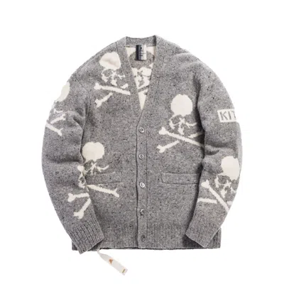 Pre-owned Kith Men's  X Mastermind World Knit Cardigan In Turtle Dove