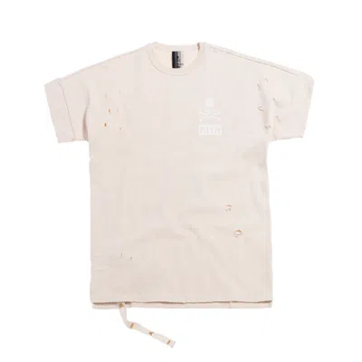 Pre-owned Kith Men's  X Mastermind World Reverse Tee Shirt In Turtle Dove In Gray