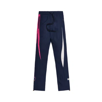 Pre-owned Kith Men's  X New Balance Nylon Windbreaker Track Pant In Navy Blue