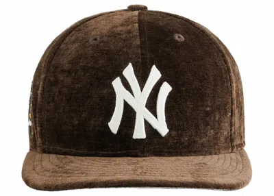Pre-owned Kith Men's  X New Era For The New York Yankees Chenille Chainstitch 59fifty Low Profile Cap In Kindli In Brown