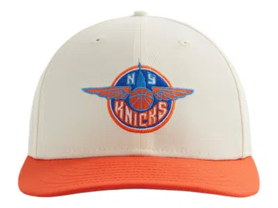 Pre-owned Kith Men's  X New Era The New York Knicks Wings Logo Low Profile 59fifty Fitted Cap In Sandrift