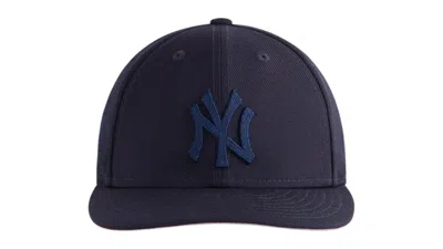 Pre-owned Kith Men's  X New Era X The New York Yankees 59fifty Low Profile Fitted Cap In Nocturnal/blue