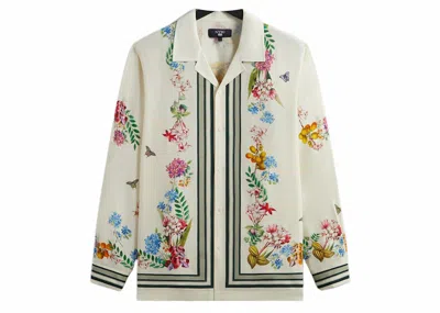 Pre-owned Kith Men's  X New York Botanical Garden Floral Border Long Sleeve Thompson Shirt In White