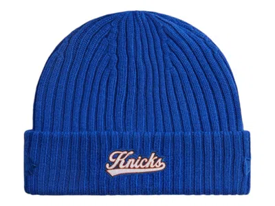 Pre-owned Kith Men's  X New York Knicks Court Vision Beanie In Royal