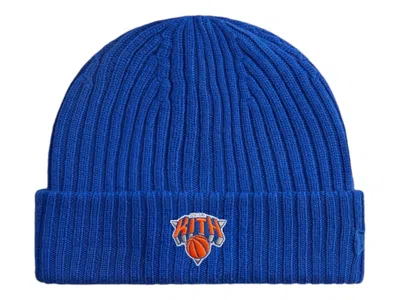 Pre-owned Kith Men's  X New York Knicks Logo Beanie In Royal