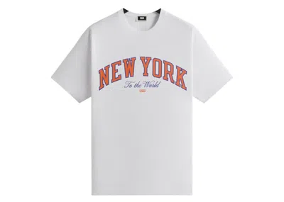 Pre-owned Kith Men's  X New York Knicks New York To The World Vintage Tee Shirt In White