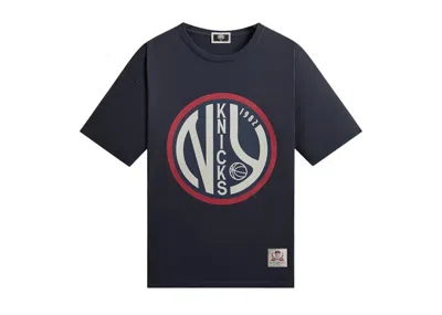 Pre-owned Kith Men's  X New York Knicks Ny Vintage Jones Tee Shirt In Nocturnal In Black