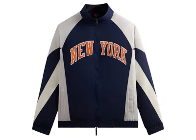 Pre-owned Kith Men's  X New York Knicks Nylon Padded Jacket In Nocturnal In Black